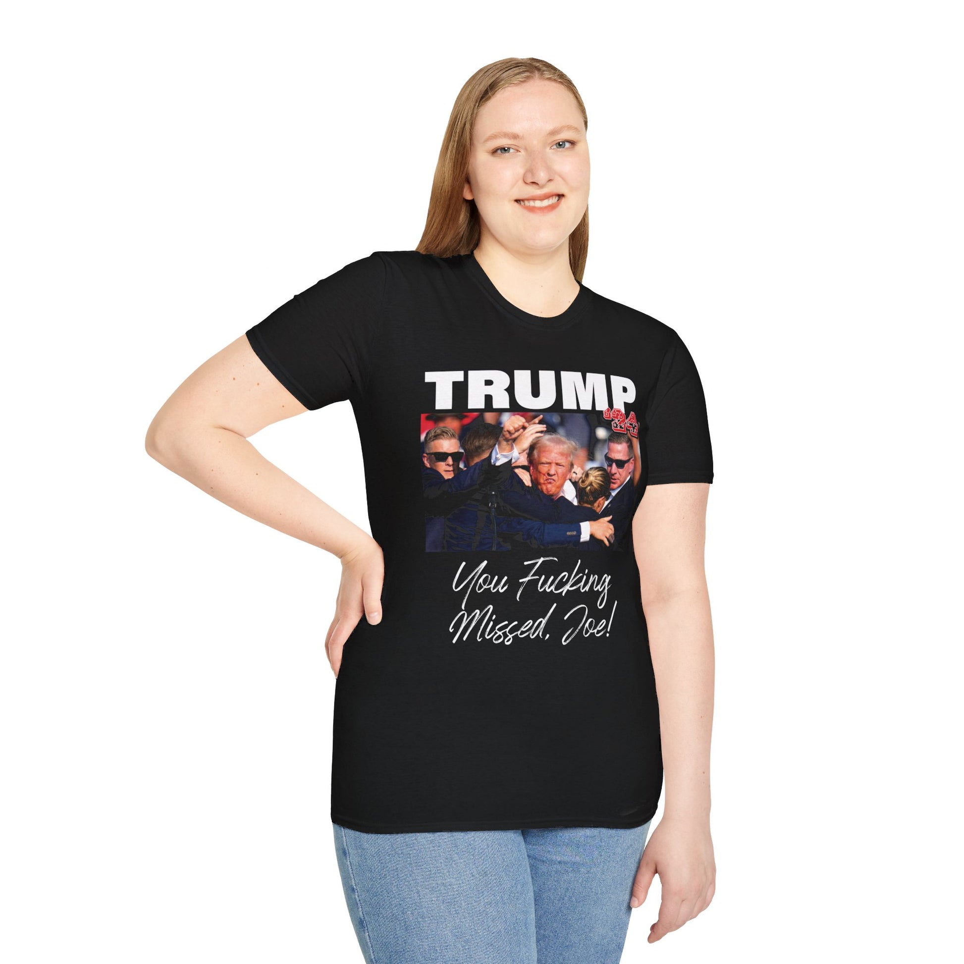 Trump - You Missed, Joe! - Unisex Softstyle T-Shirt - OCDandApparel