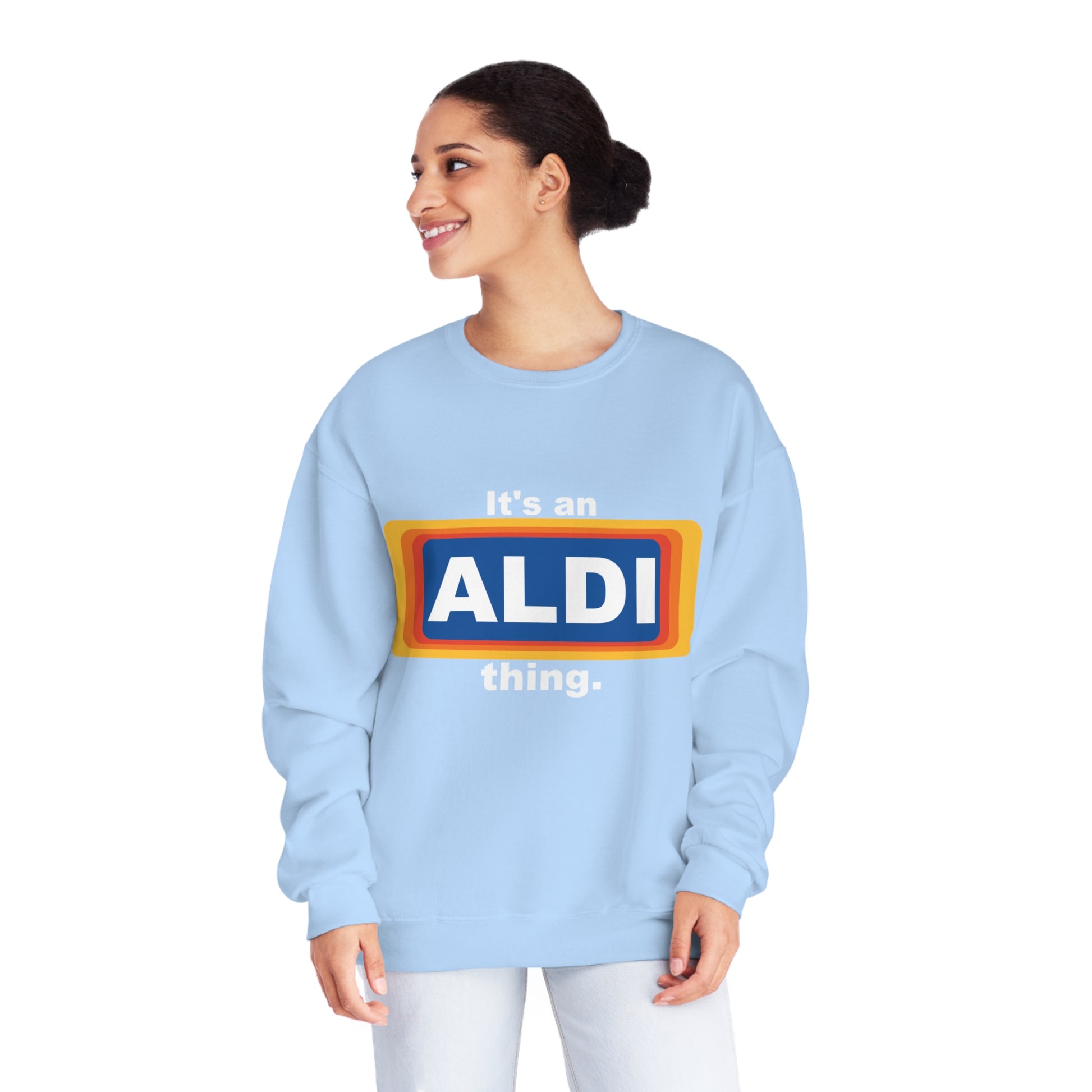 ALDI fan Parody - Unisex NuBlend® Crewneck Sweatshirt - OCDandApparel