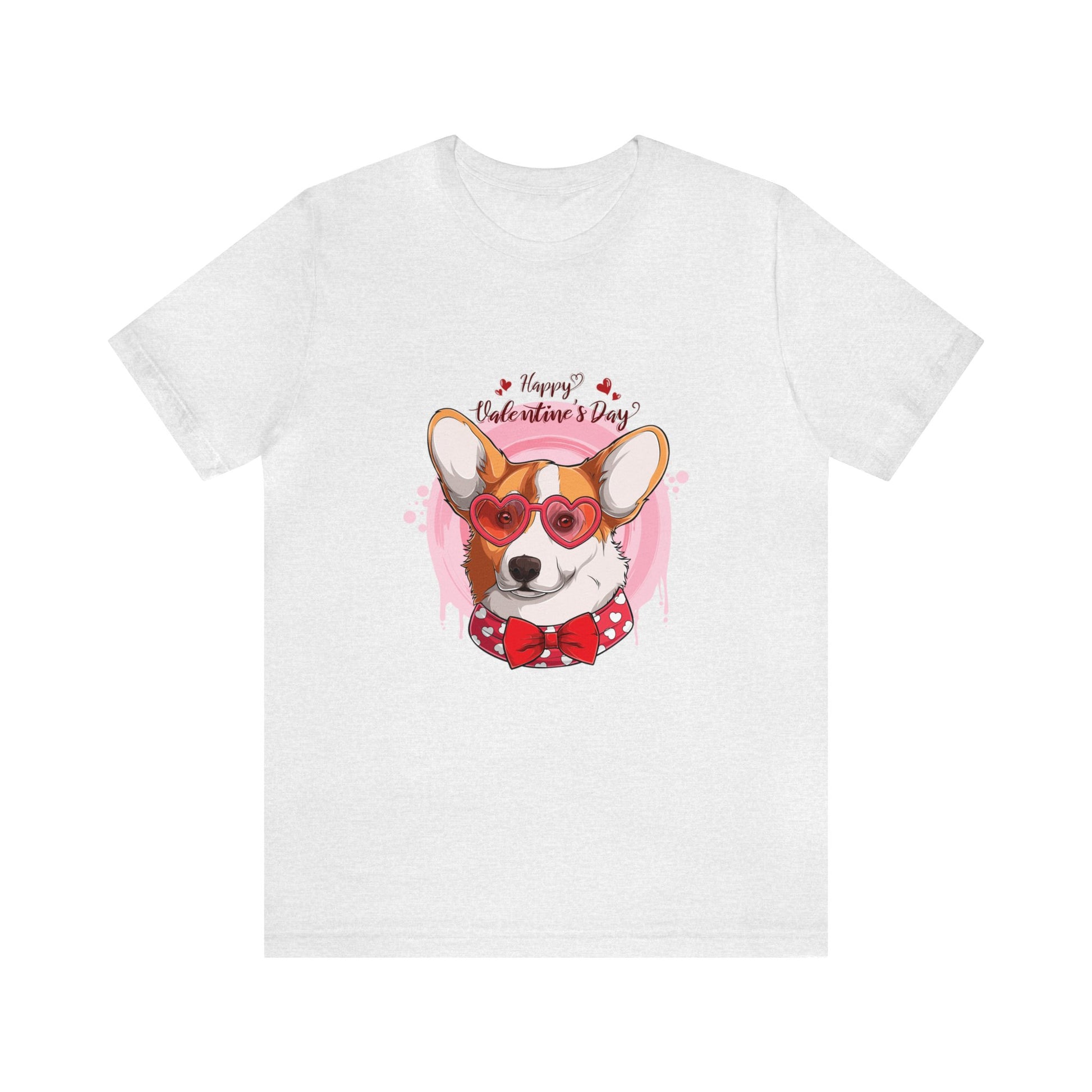 Valentines Day Corgi - Unisex Jersey Short Sleeve Tee - OCDandApparel