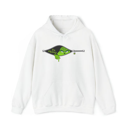 "Ew. People." Grinch Hoodie - Unisex Heavy Blend™ Hooded Sweatshirt - OCDandApparel
