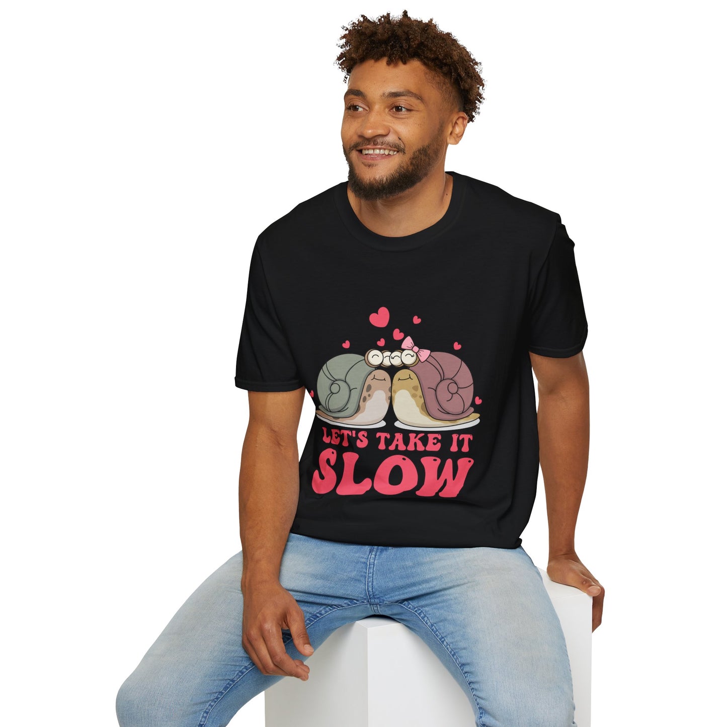 Lets Take it Slow Snails - Unisex Softstyle T-Shirt - OCDandApparel