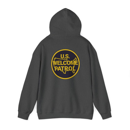 US Welcome Patrol Parody - Unisex Heavy Blend™ Hooded Sweatshirt