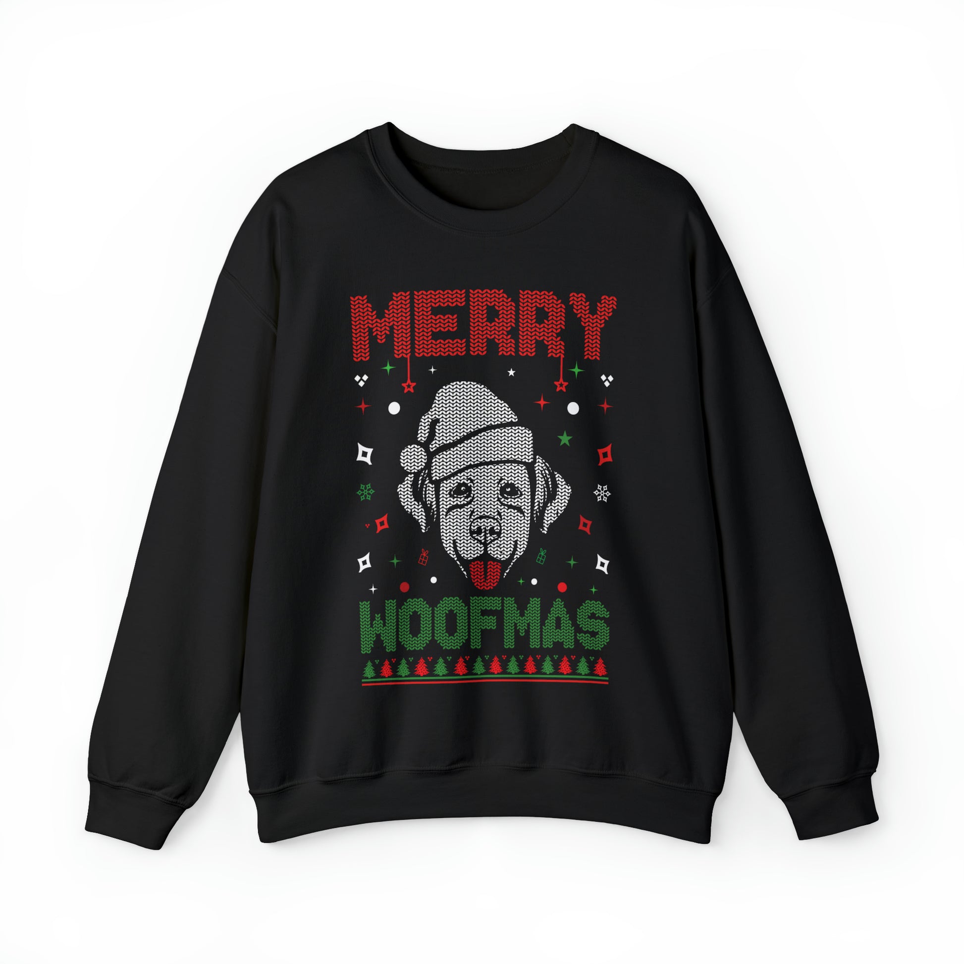 Merry WOOFMAS - Unisex Heavy Blend™ Crewneck Sweatshirt - OCDandApparel