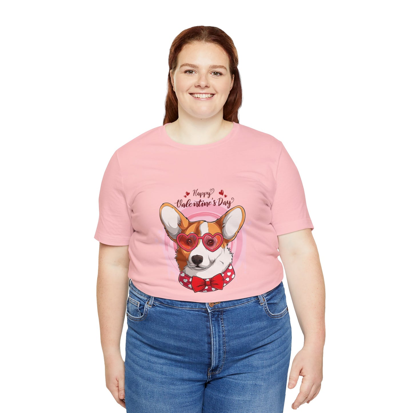 Valentines Day Corgi - Unisex Jersey Short Sleeve Tee - OCDandApparel