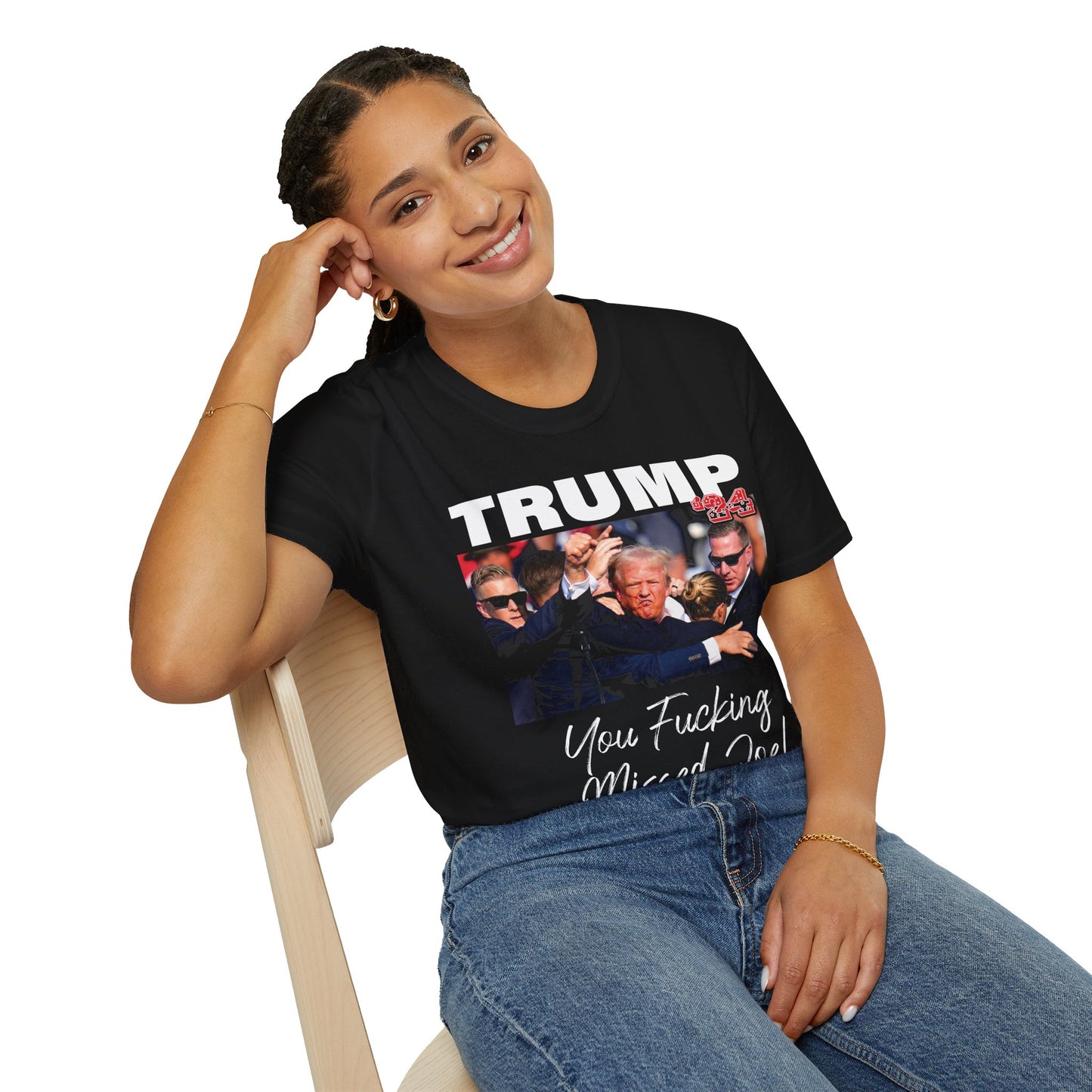 Trump - You Missed, Joe! - Unisex Softstyle T-Shirt - OCDandApparel