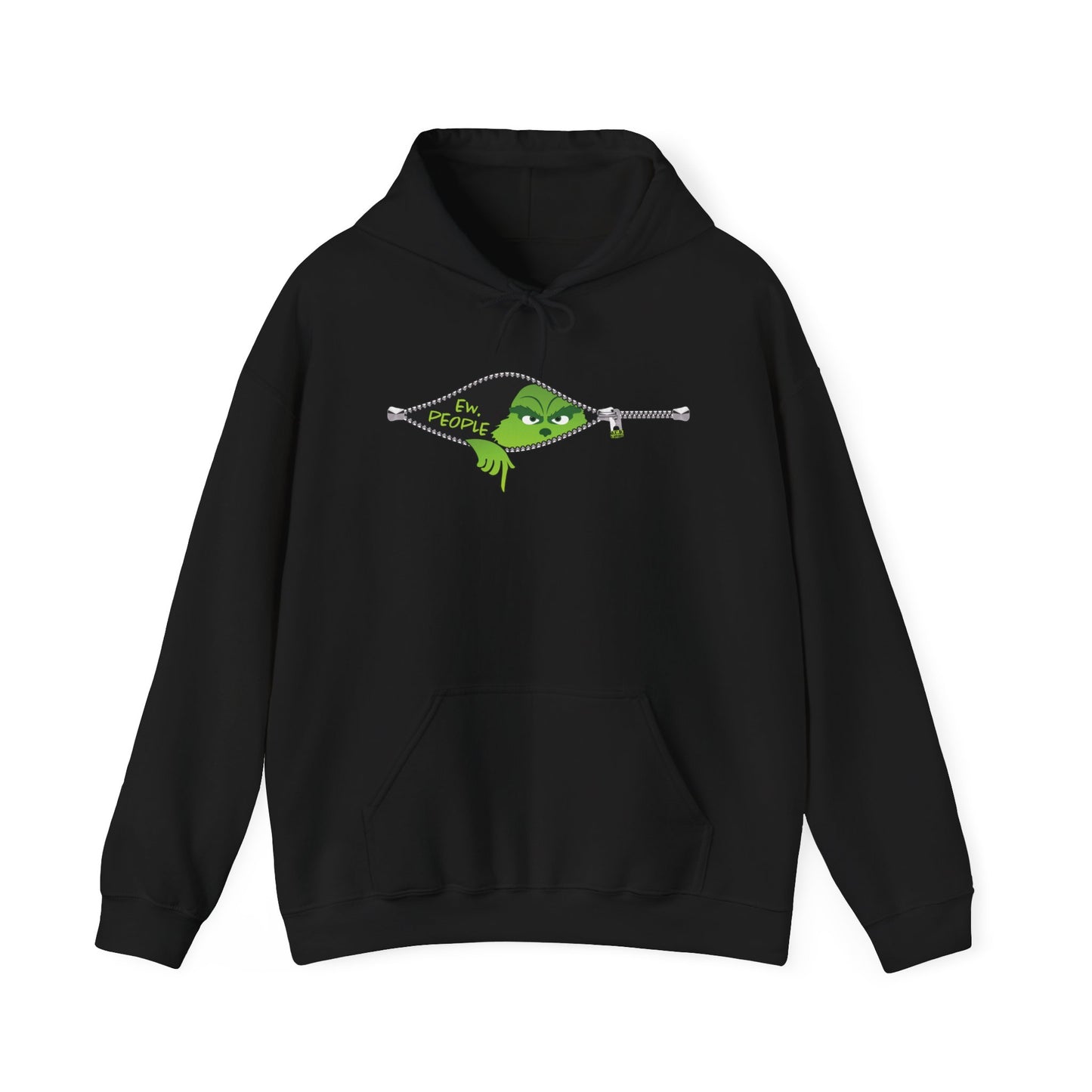 "Ew. People." Grinch Hoodie - Unisex Heavy Blend™ Hooded Sweatshirt