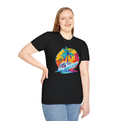 Nautical Sunset - Unisex Softstyle T-Shirt - OCDandApparel