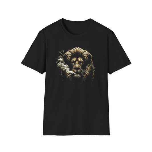Smoking Lion - Unisex Softstyle T-Shirt - OCDandApparel