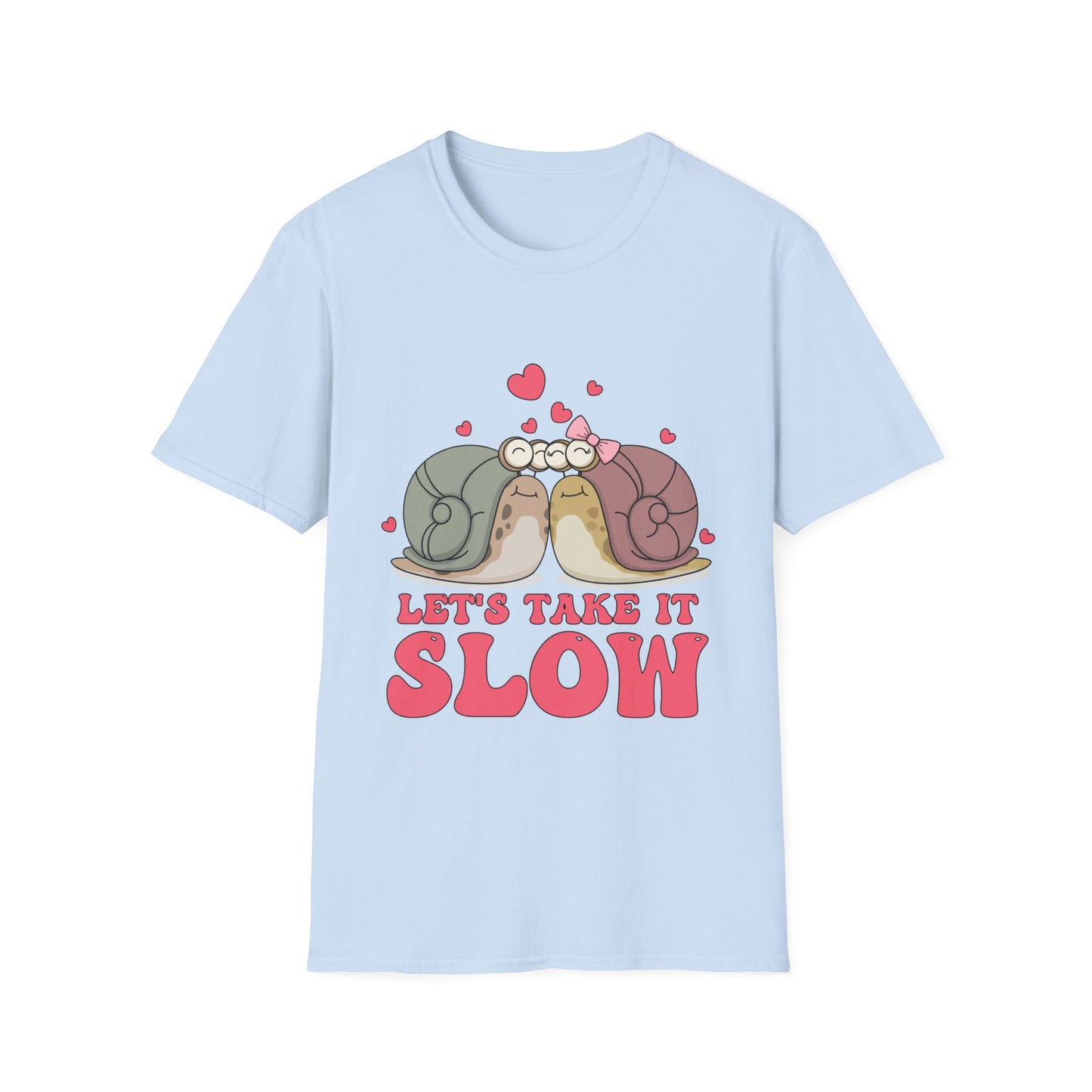 Lets Take it Slow Snails - Unisex Softstyle T-Shirt - OCDandApparel