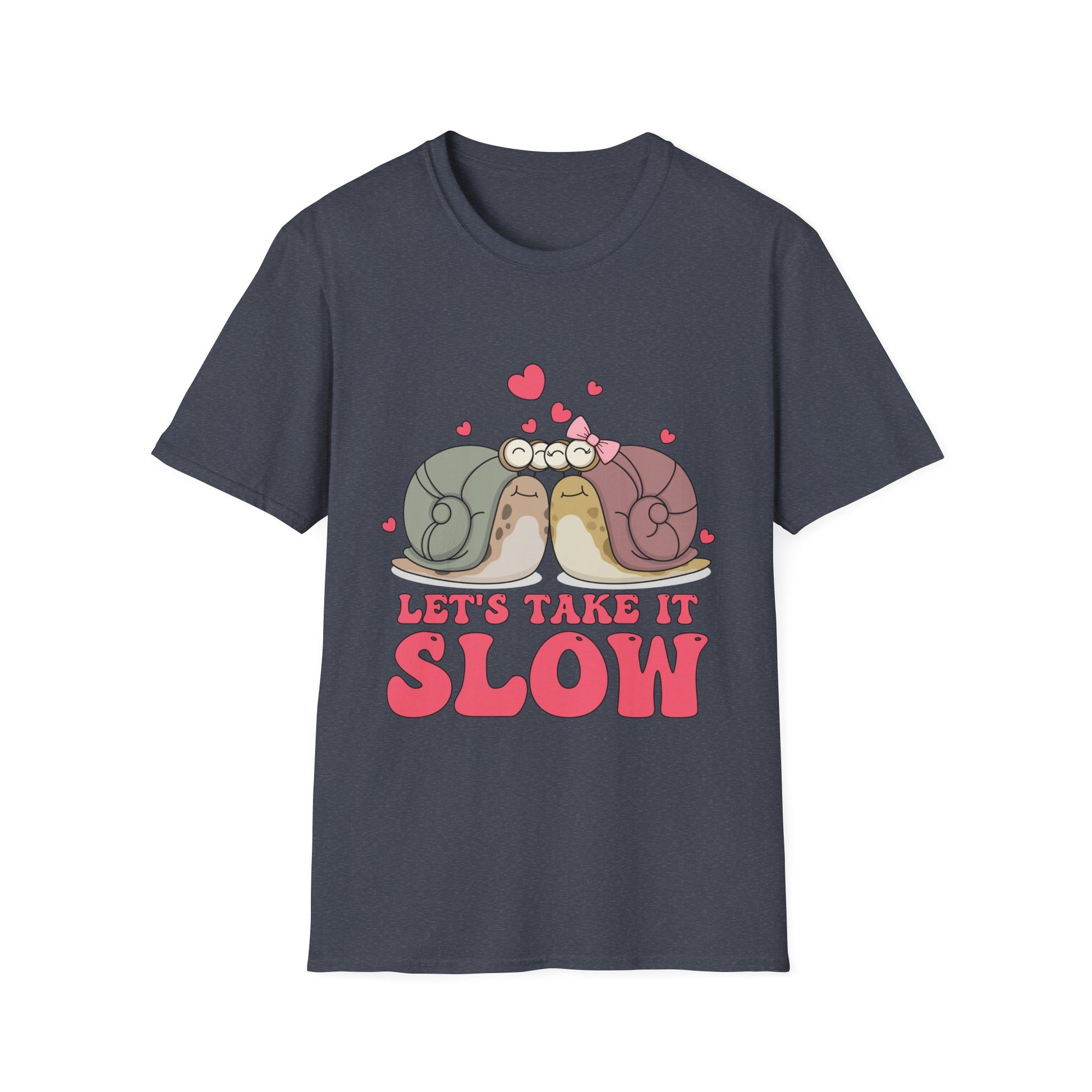 Lets Take it Slow Snails - Unisex Softstyle T-Shirt - OCDandApparel