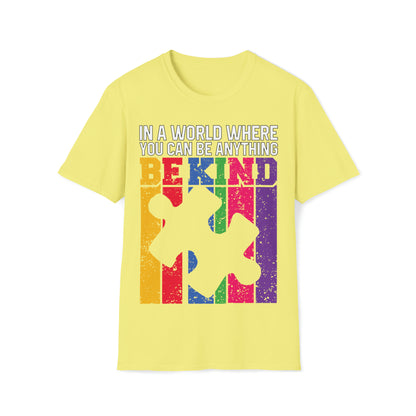 Autism - Be Kind - Unisex Softstyle T-Shirt - OCDandApparel