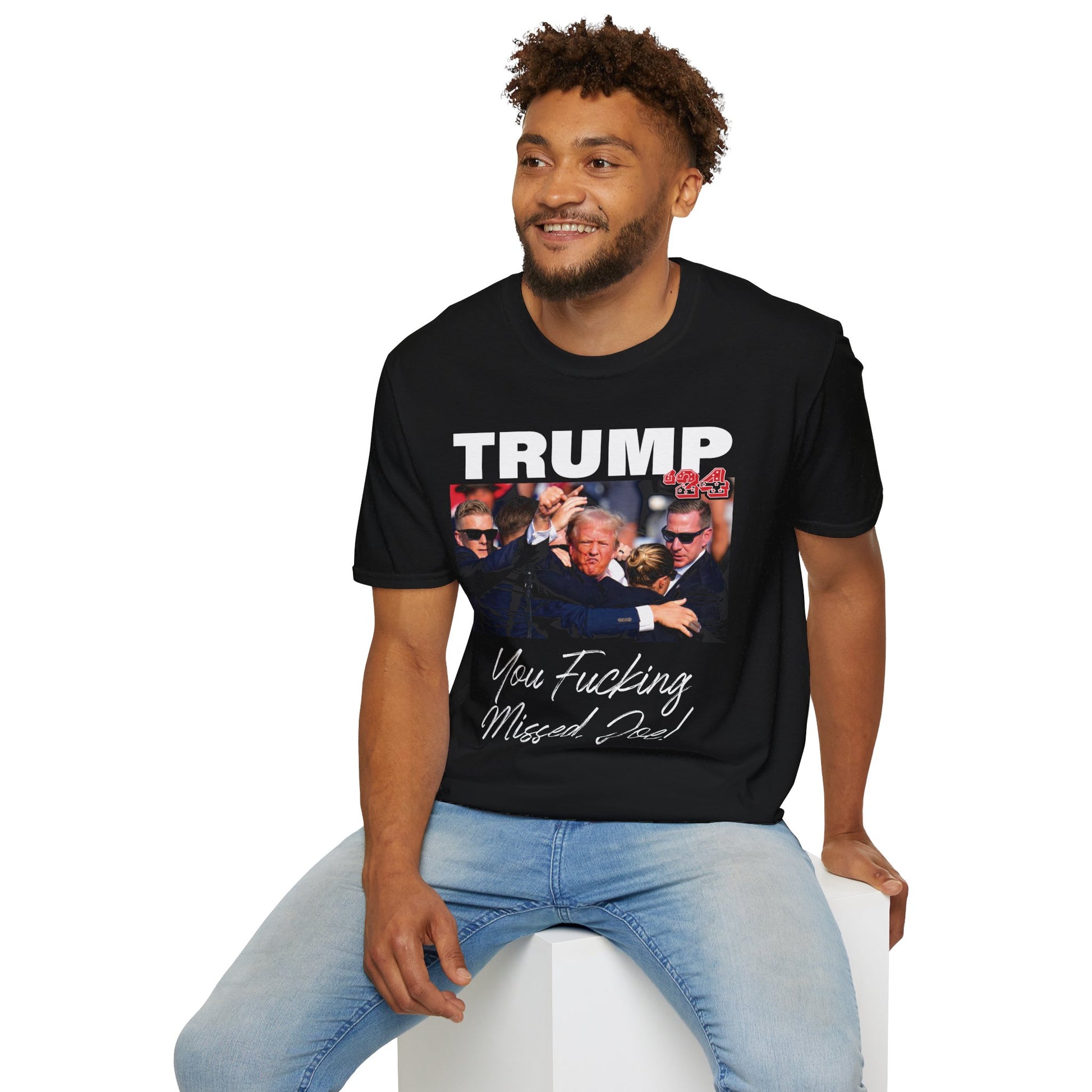 Trump - You Missed, Joe! - Unisex Softstyle T-Shirt - OCDandApparel