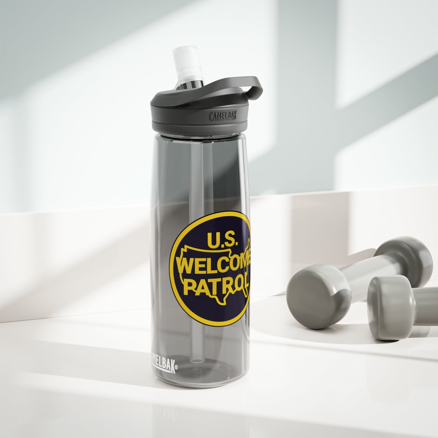 US Welcome Patrol Parody - CamelBak Eddy®  Water Bottle, 20oz5oz - OCDandApparel