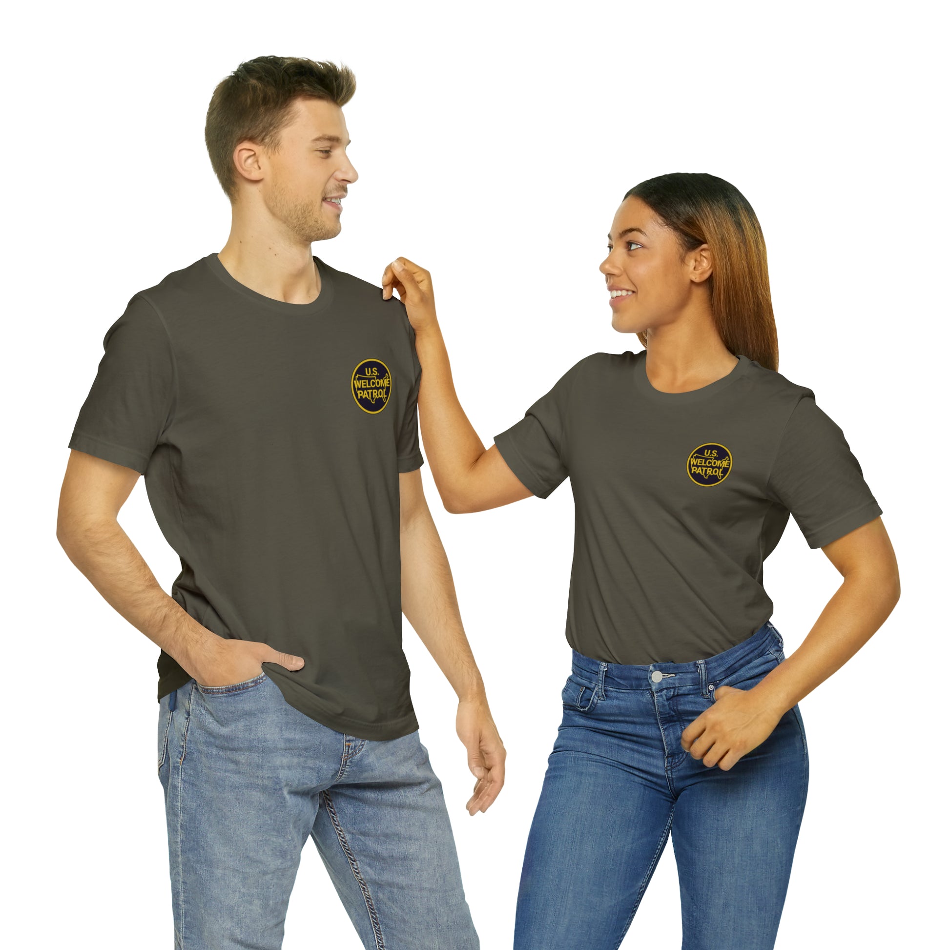 US Welcome Patrol Parody - Unisex Jersey Short Sleeve Tee - OCDandApparel