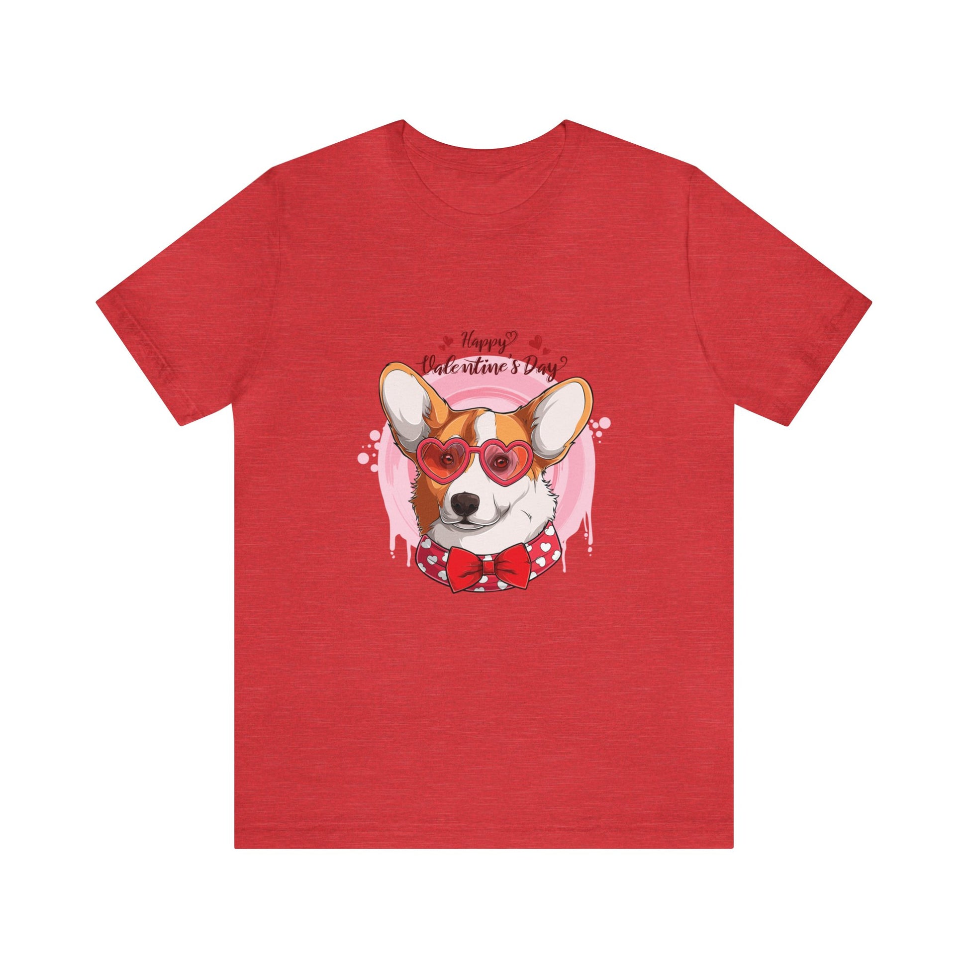 Valentines Day Corgi - Unisex Jersey Short Sleeve Tee - OCDandApparel