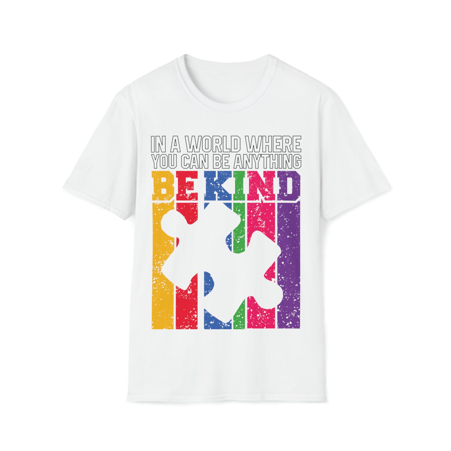 Autism - Be Kind - Unisex Softstyle T-Shirt - OCDandApparel