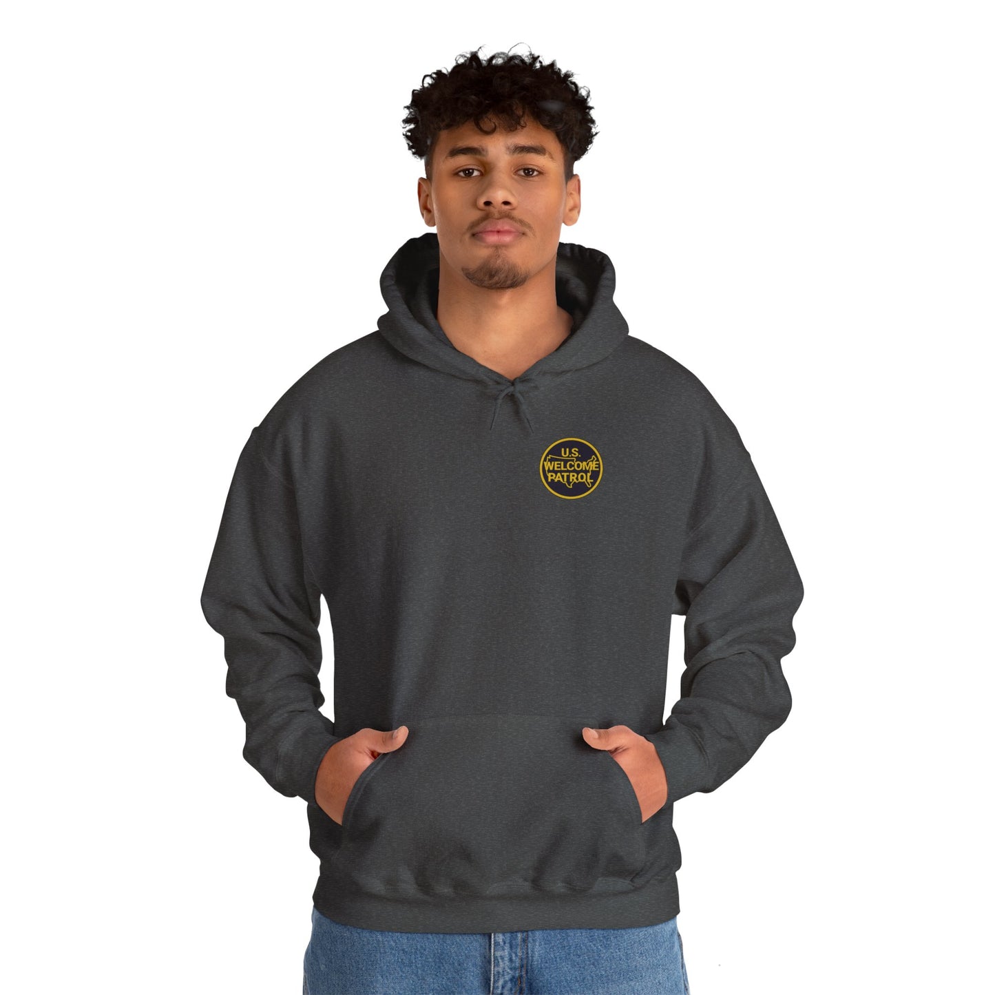 US Welcome Patrol Parody - Unisex Heavy Blend™ Hooded Sweatshirt