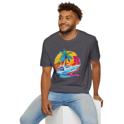 Nautical Sunset - Unisex Softstyle T-Shirt - OCDandApparel