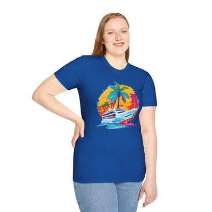 Nautical Sunset - Unisex Softstyle T-Shirt - OCDandApparel