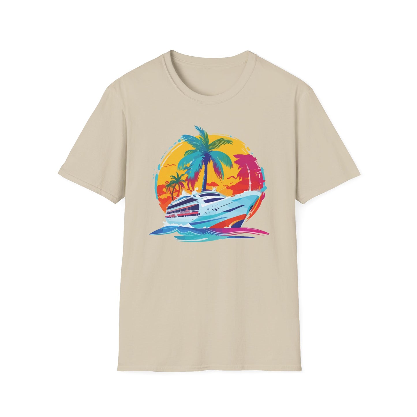 Nautical Sunset - Unisex Softstyle T-Shirt - OCDandApparel