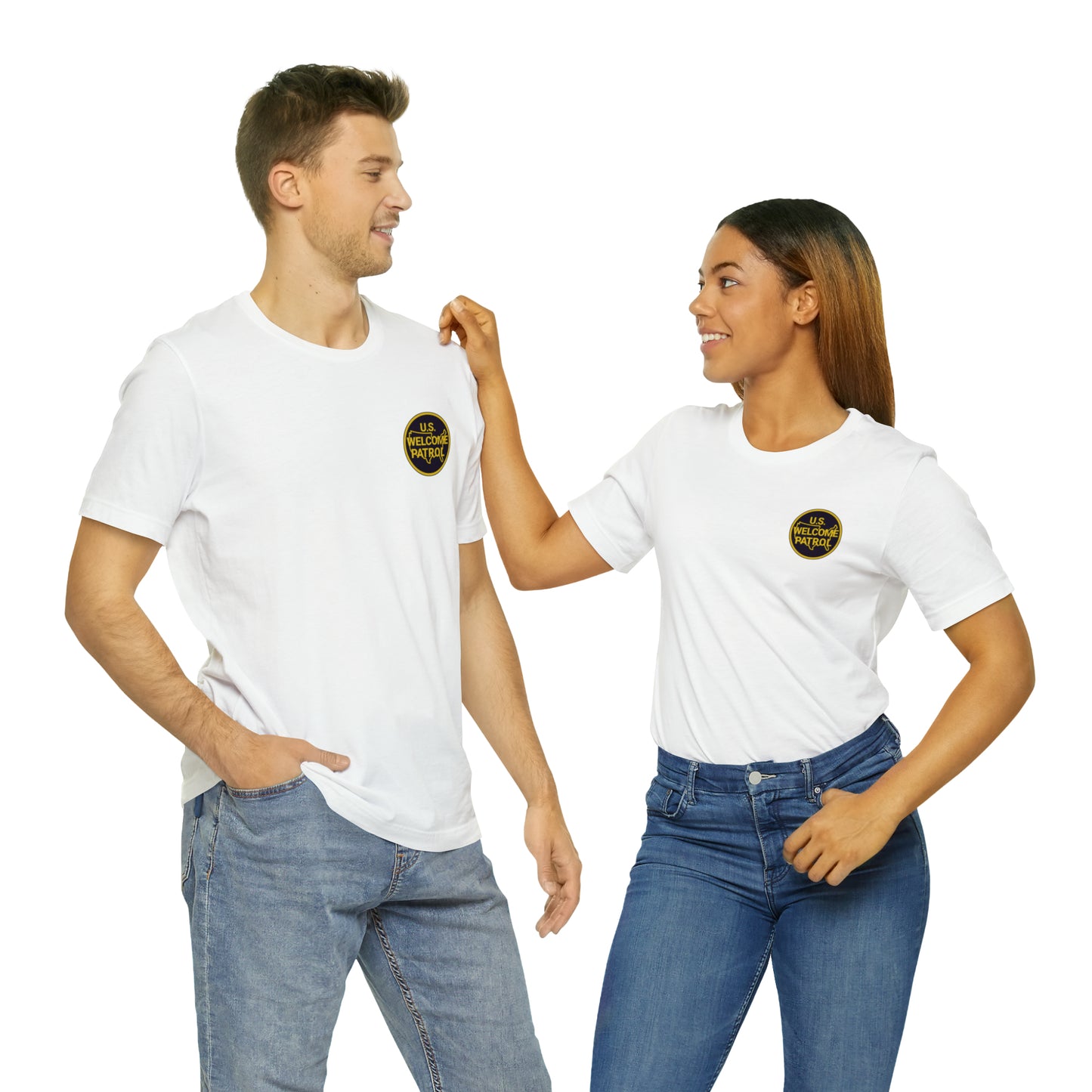 US Welcome Patrol Parody - Unisex Jersey Short Sleeve Tee - OCDandApparel