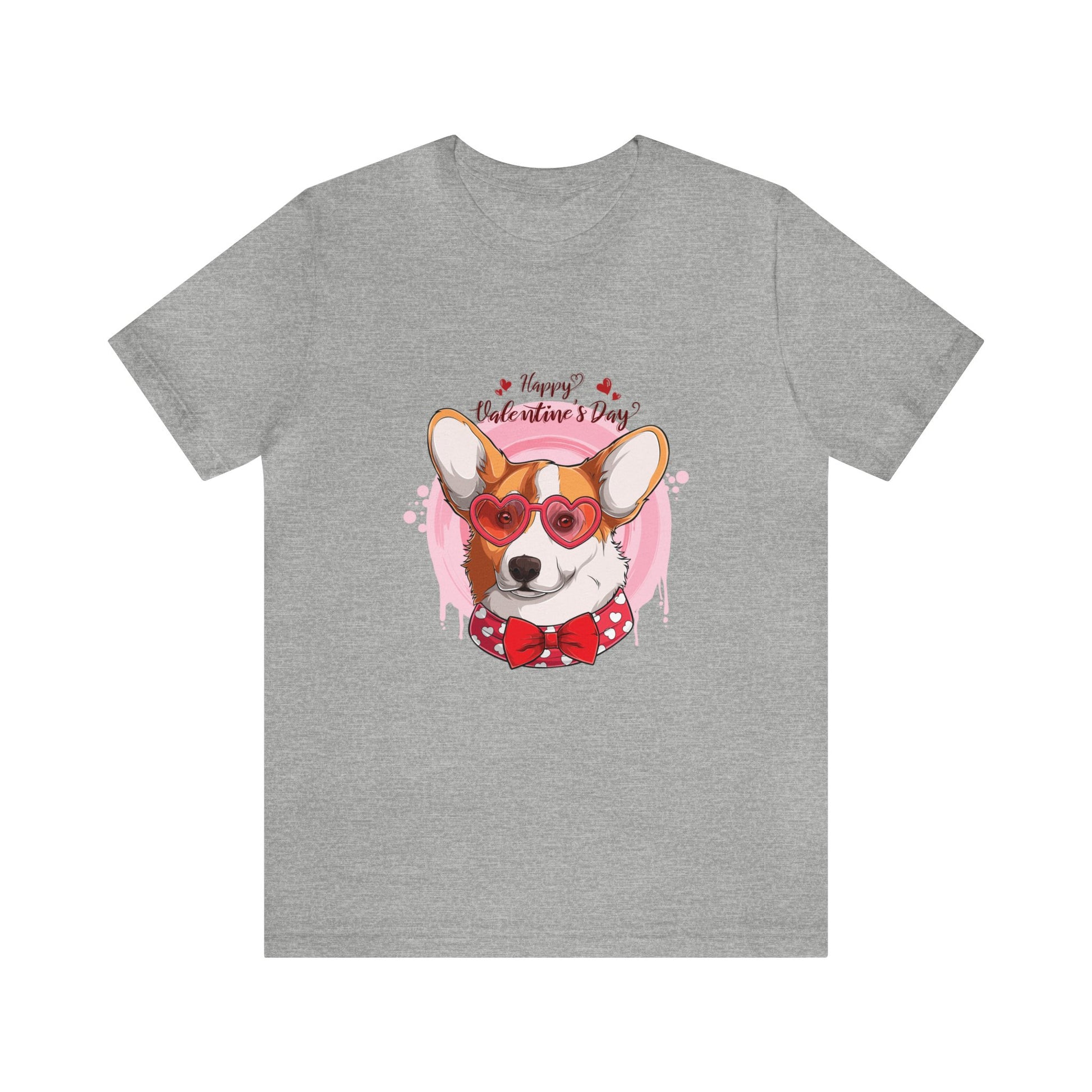 Valentines Day Corgi - Unisex Jersey Short Sleeve Tee - OCDandApparel