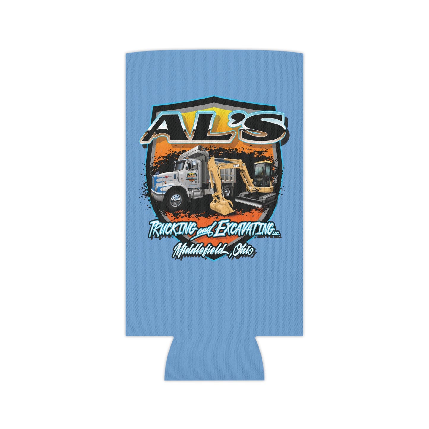 Al's Trucking and Excavating - Can Coolers - Regular / Slim - OCDandApparel