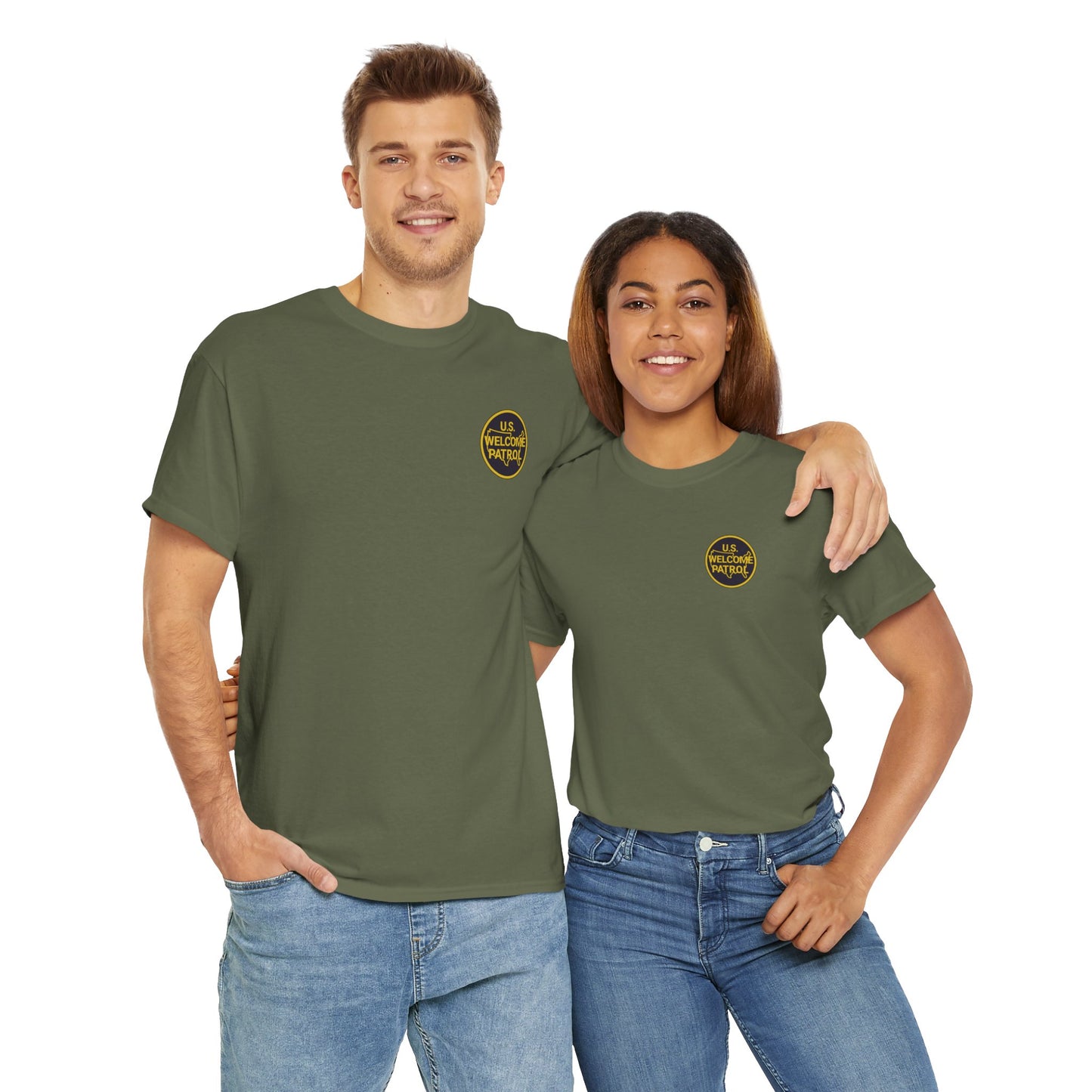 US Welcome Patrol Parody - Gildan Unisex Heavy Cotton Tee