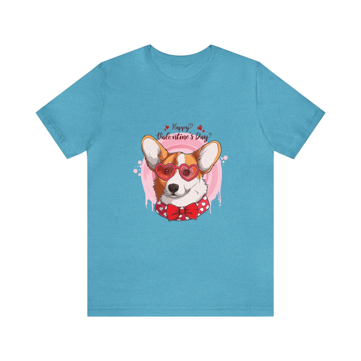 Valentines Day Corgi - Unisex Jersey Short Sleeve Tee - OCDandApparel