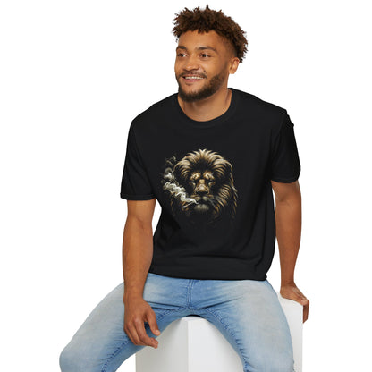 Smoking Lion - Unisex Softstyle T-Shirt - OCDandApparel