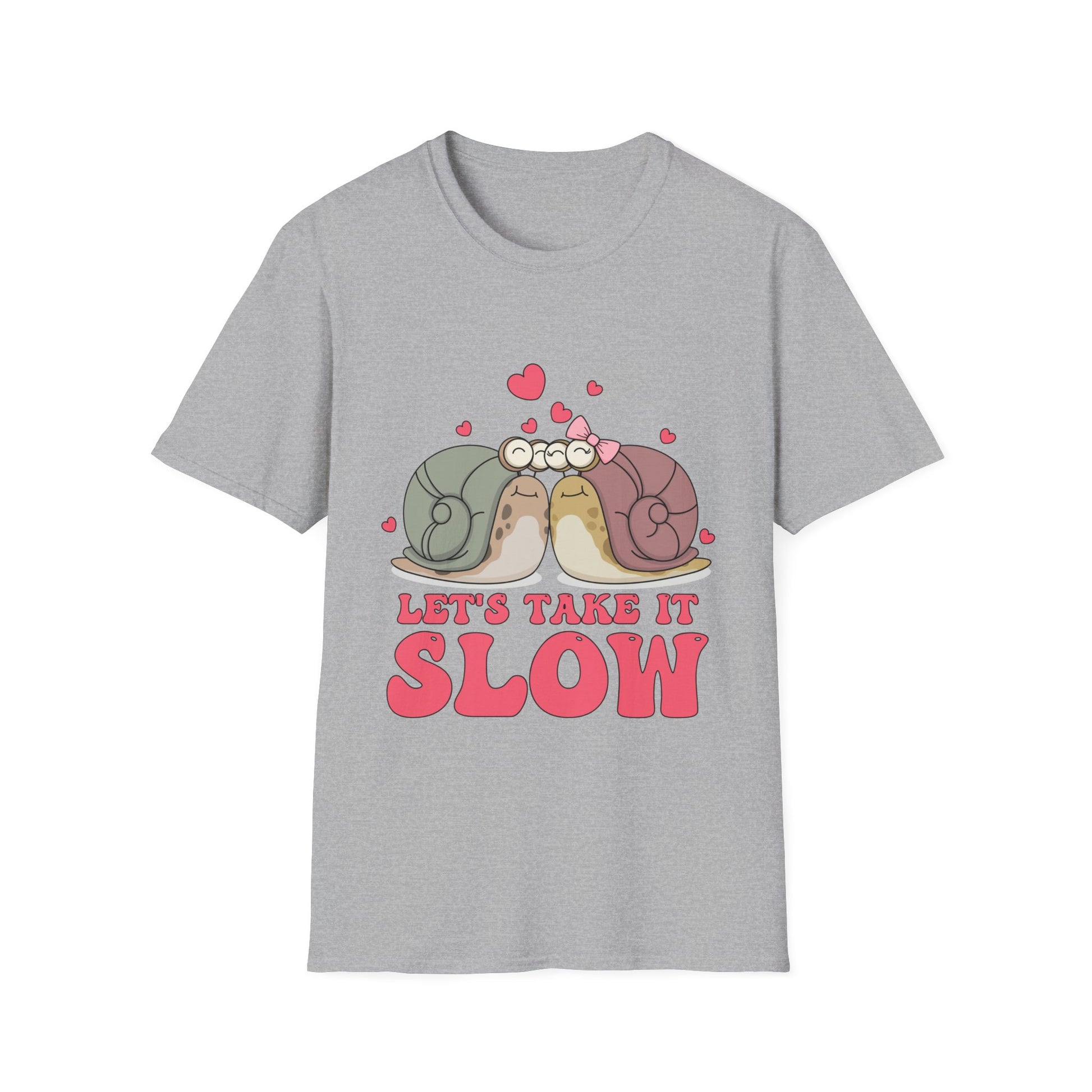 Lets Take it Slow Snails - Unisex Softstyle T-Shirt - OCDandApparel