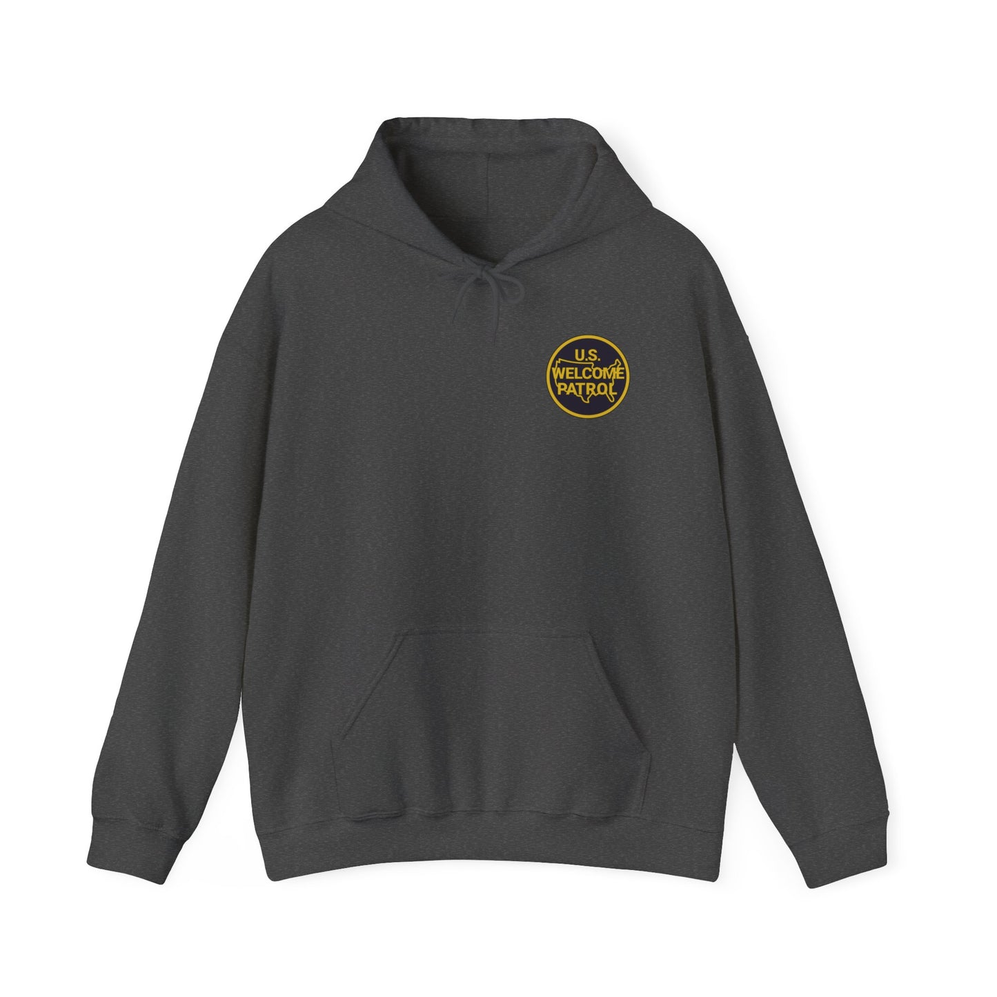 US Welcome Patrol Parody - Unisex Heavy Blend™ Hooded Sweatshirt - OCDandApparel