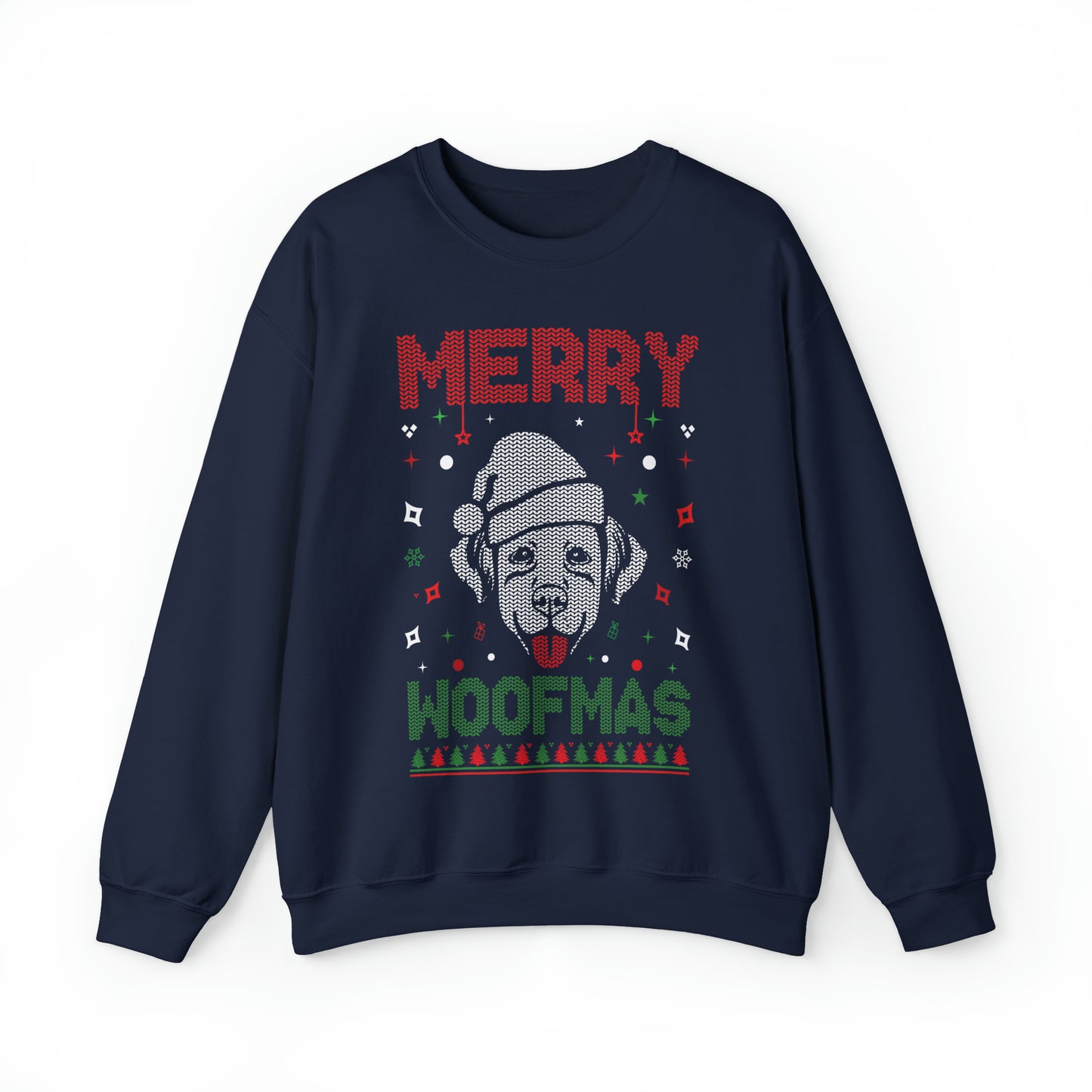 Merry WOOFMAS - Unisex Heavy Blend™ Crewneck Sweatshirt - OCDandApparel