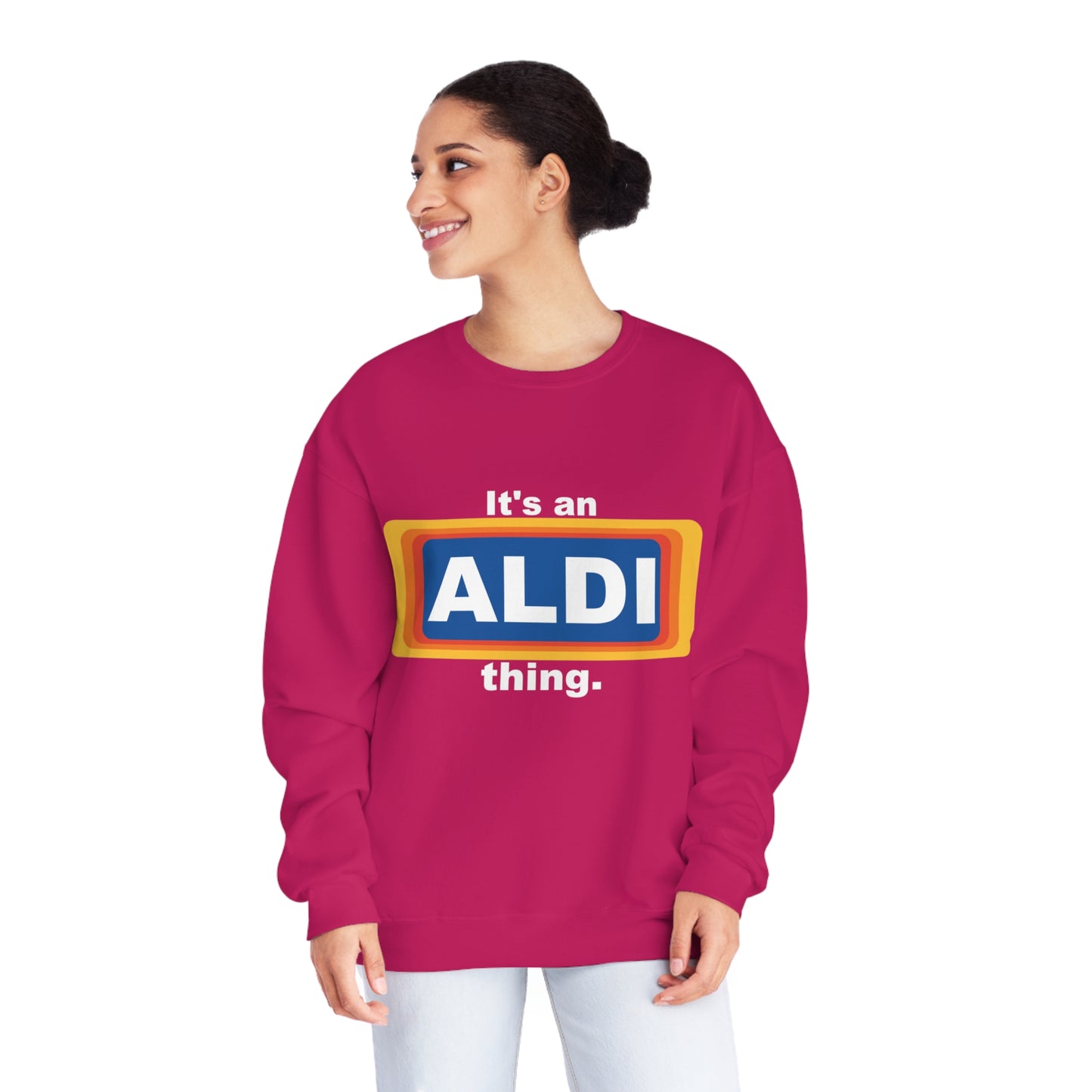 ALDI fan Parody - Unisex NuBlend® Crewneck Sweatshirt - OCDandApparel