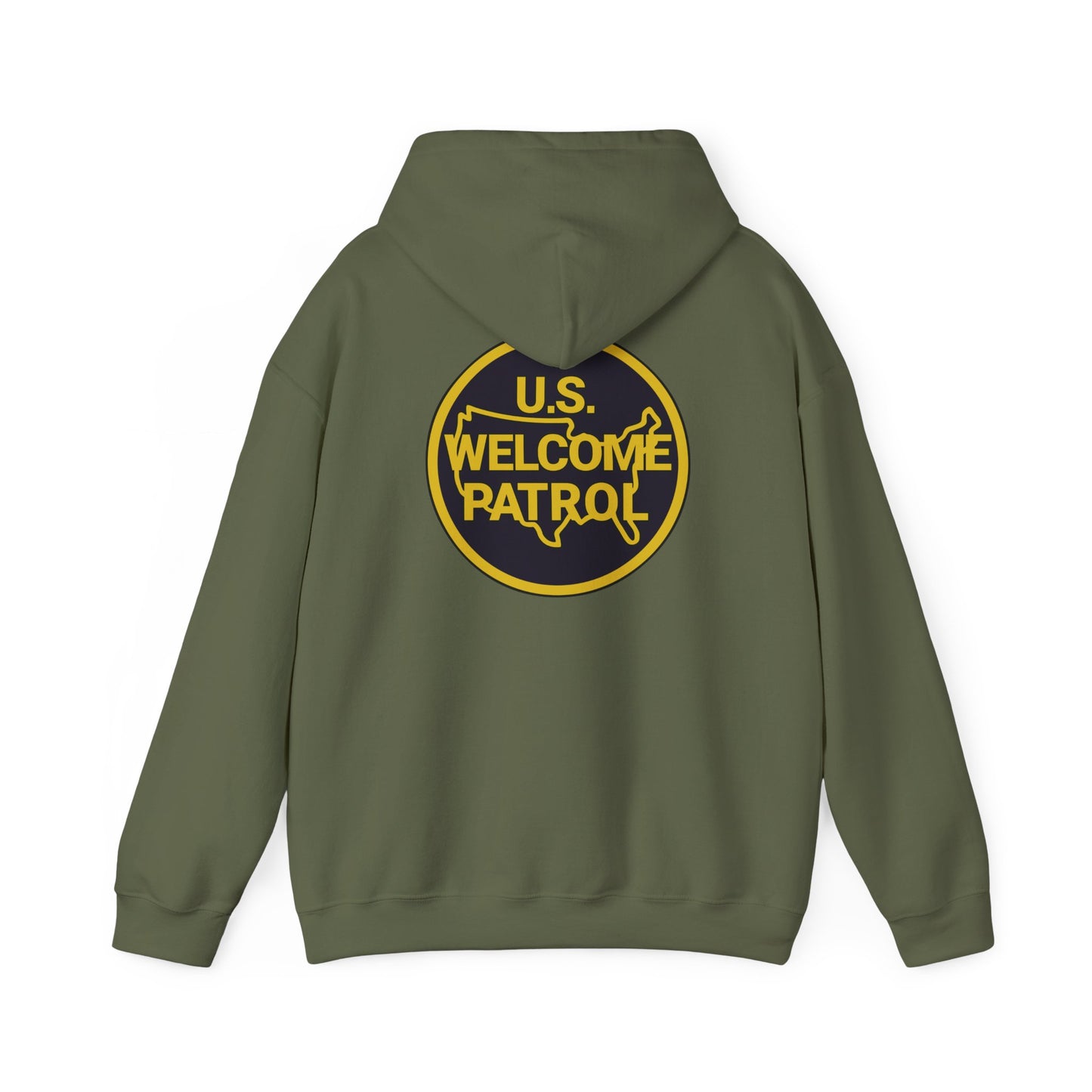 US Welcome Patrol Parody - Unisex Heavy Blend™ Hooded Sweatshirt