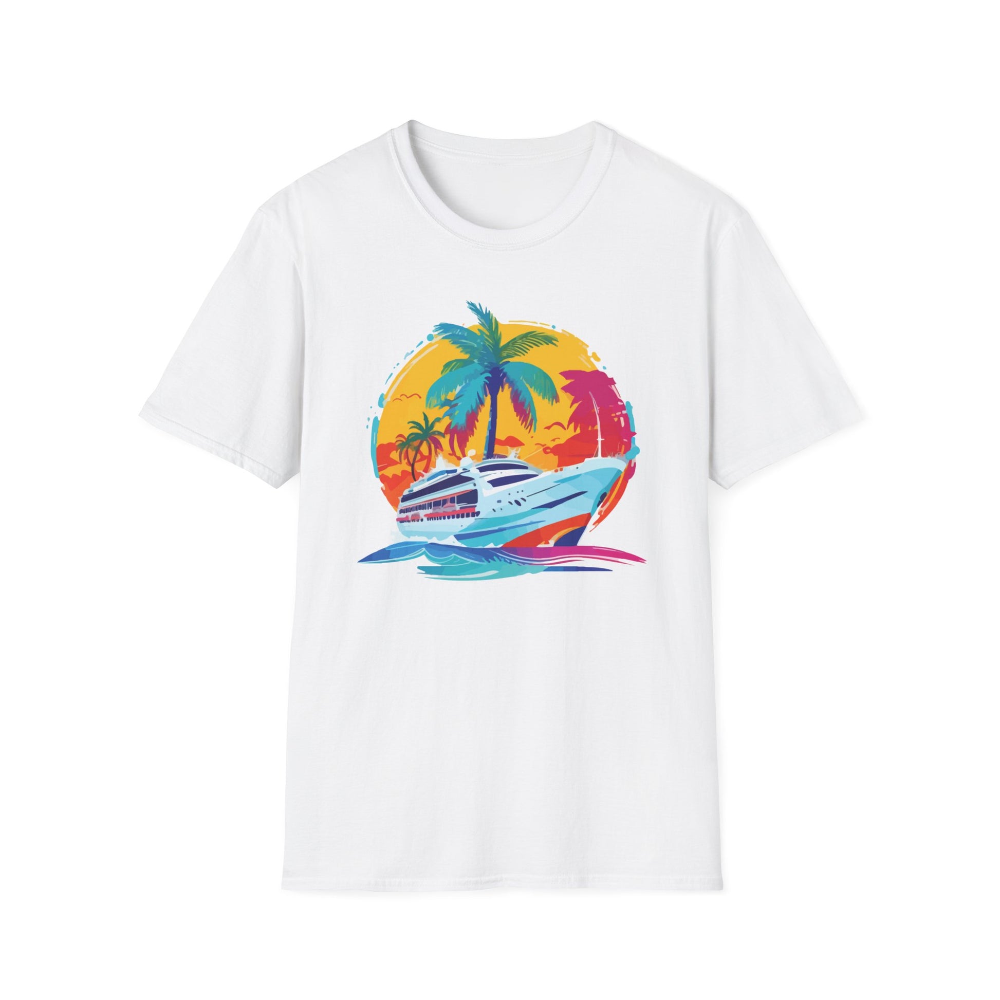 Nautical Sunset - Unisex Softstyle T-Shirt - OCDandApparel