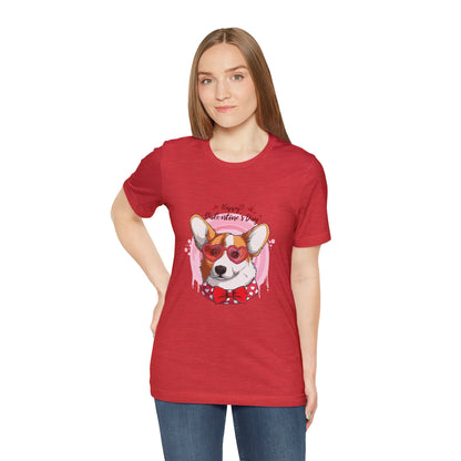 Valentines Day Corgi - Unisex Jersey Short Sleeve Tee - OCDandApparel