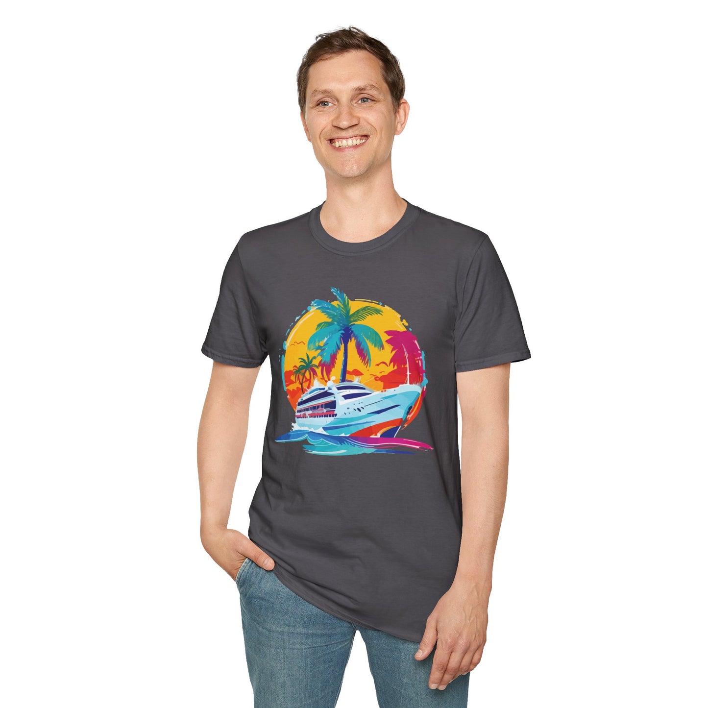 Nautical Sunset - Unisex Softstyle T-Shirt - OCDandApparel