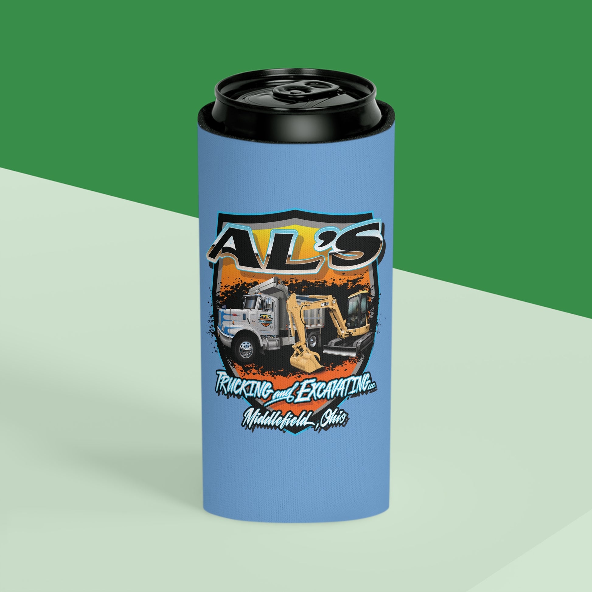 Al's Trucking and Excavating - Can Coolers - Regular / Slim - OCDandApparel