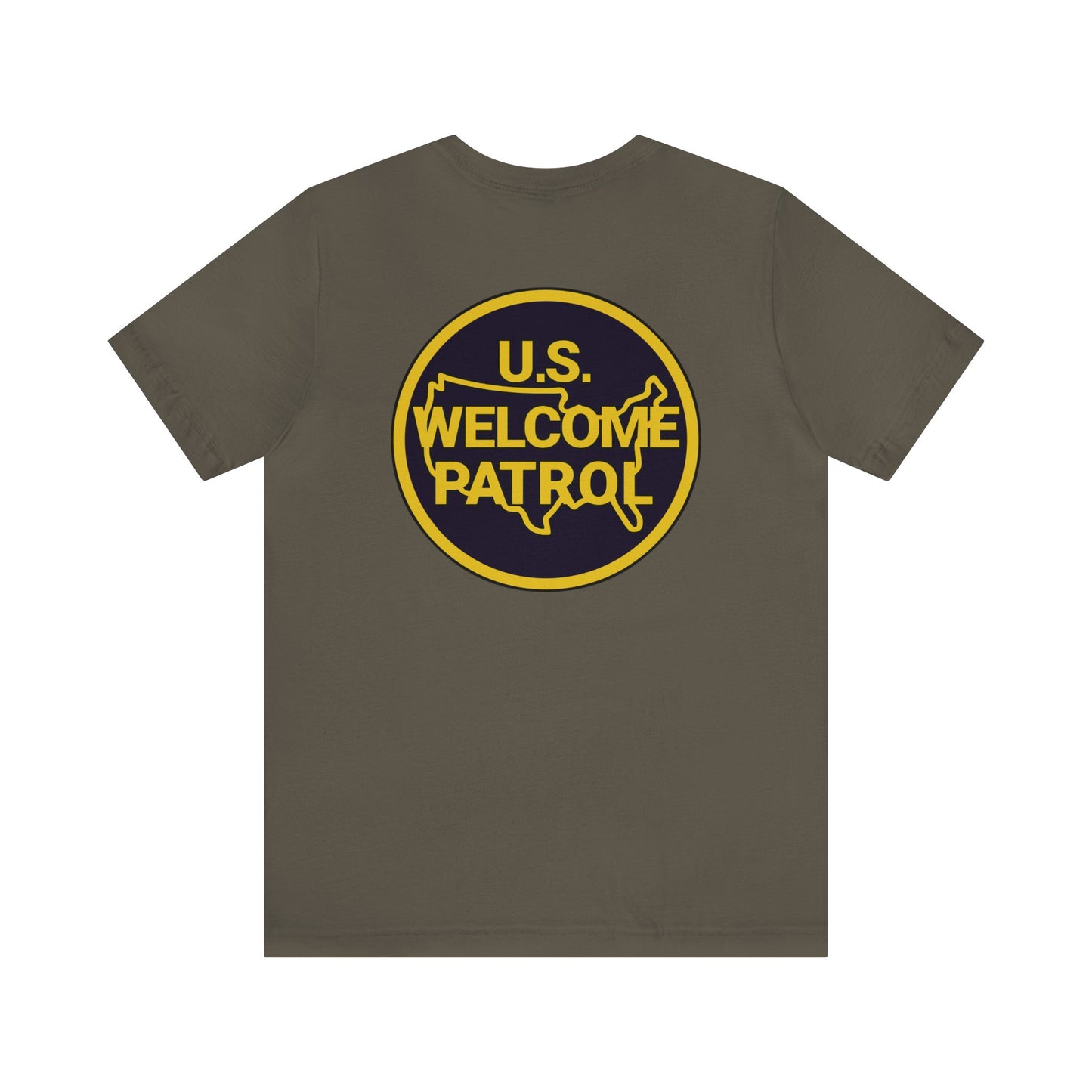 US Welcome Patrol Parody - Unisex Jersey Short Sleeve Tee - OCDandApparel