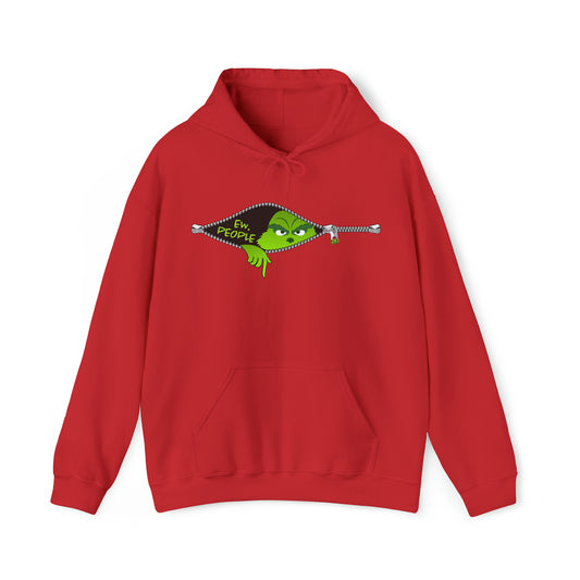 "Ew. People." Grinch Hoodie - Unisex Heavy Blend™ Hooded Sweatshirt - OCDandApparel