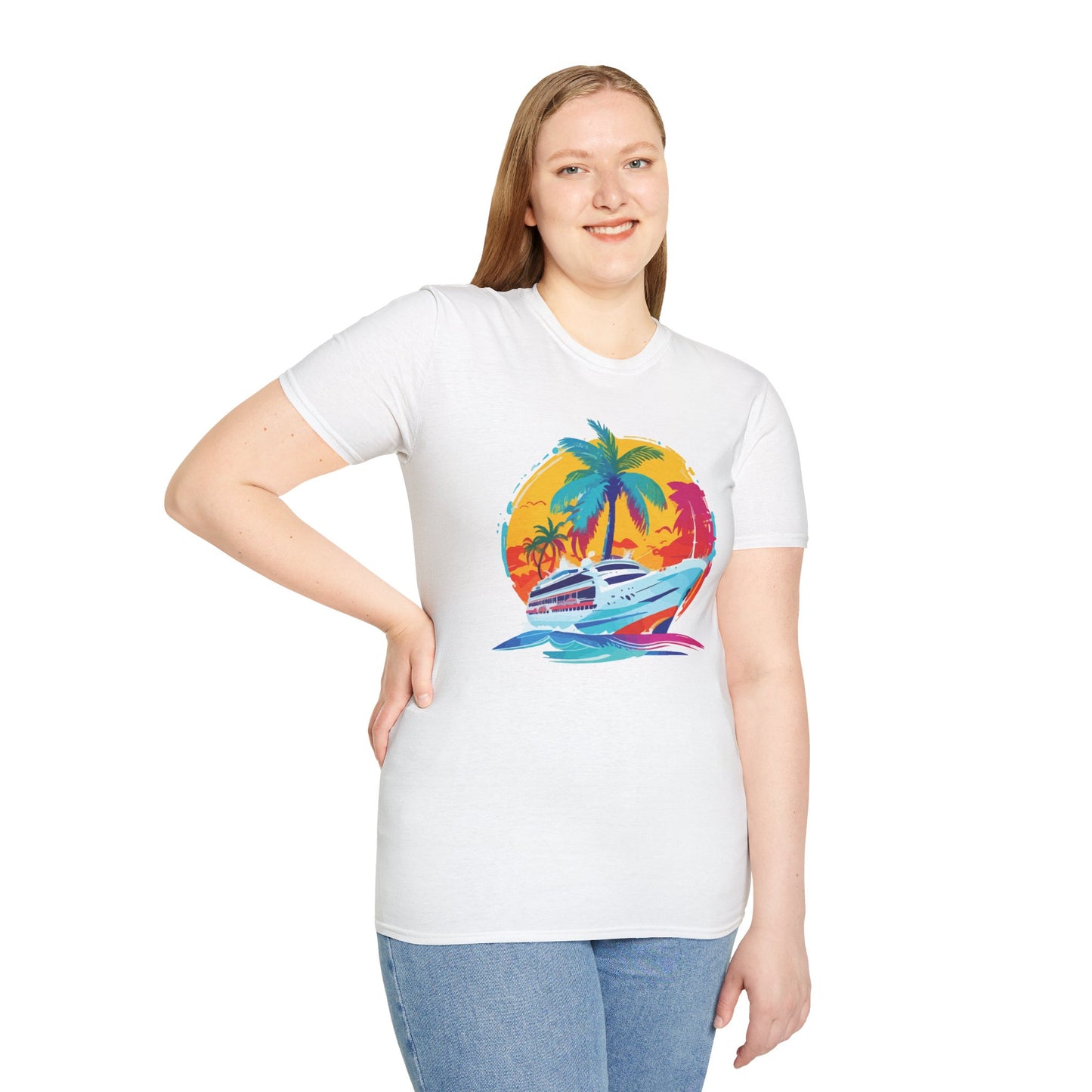 Nautical Sunset - Unisex Softstyle T-Shirt - OCDandApparel