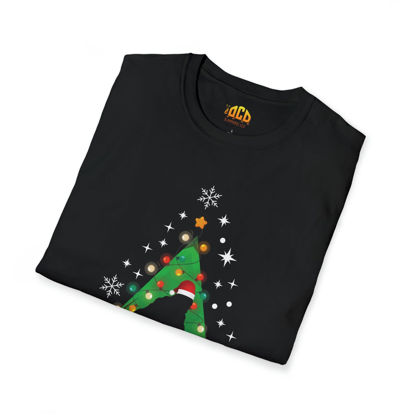 "Believe to See" Bigfoot Christmas Tree - Unisex Softstyle T-Shirt - OCDandApparel