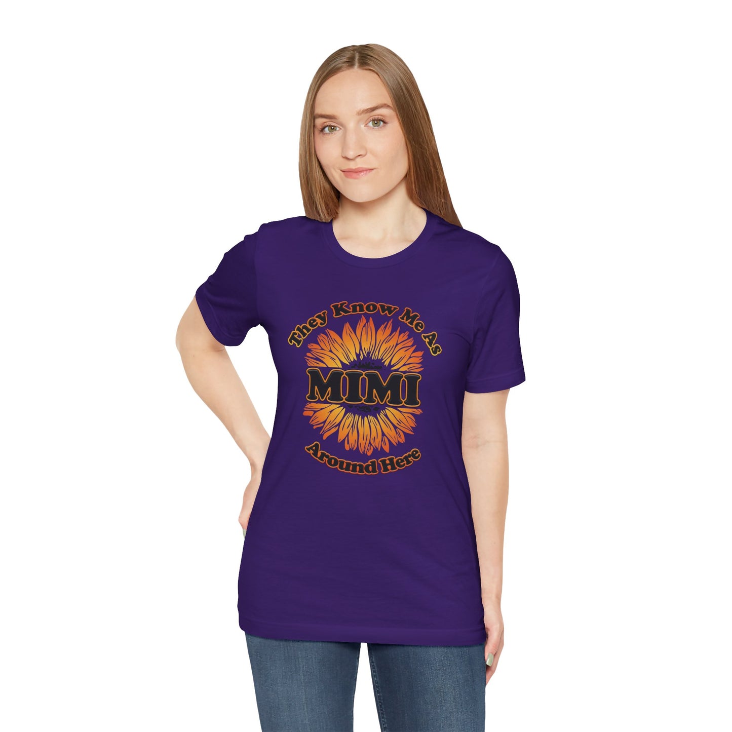 Me conocen como MIMI por aquí Girasol - Camiseta de manga corta Unisex Jersey