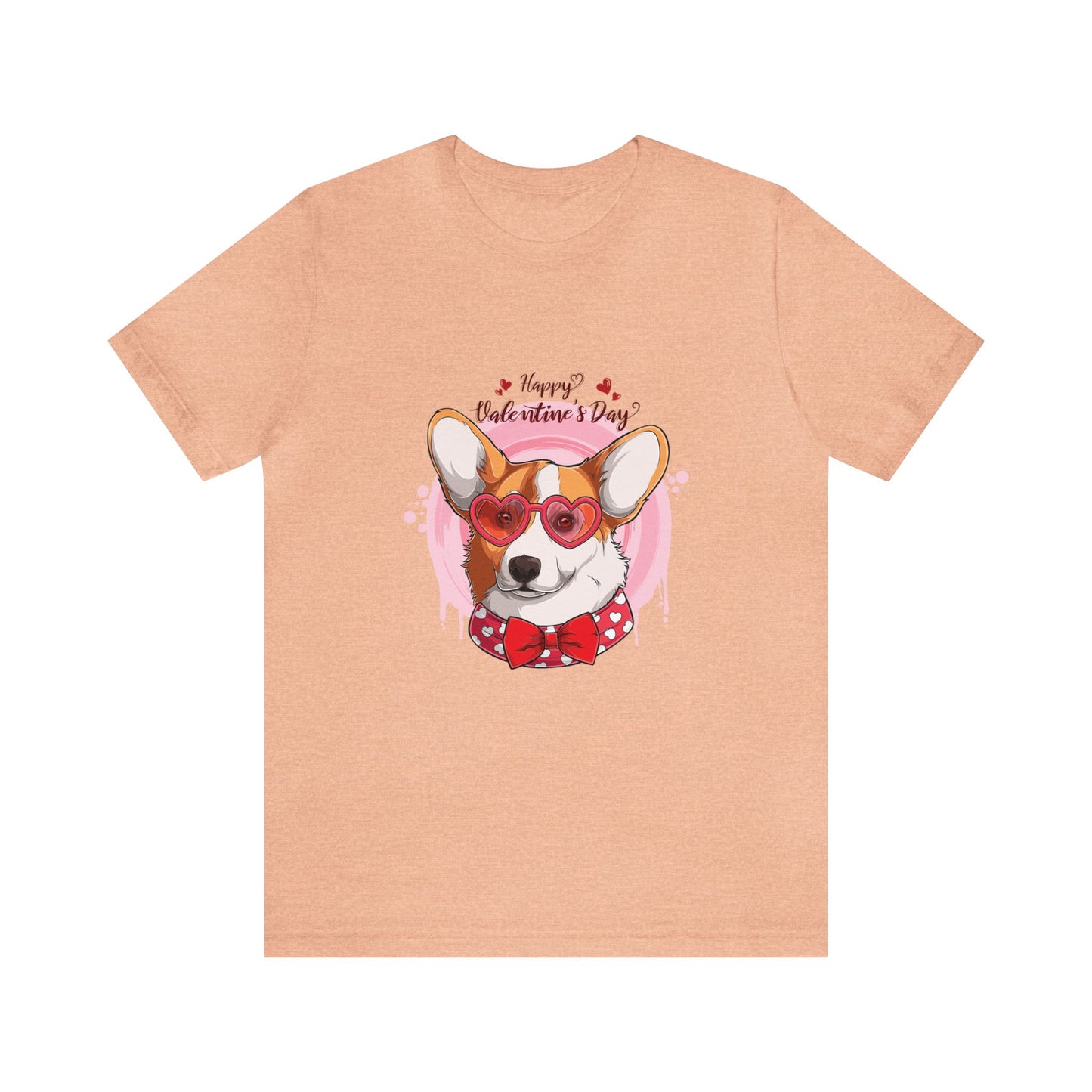 Valentines Day Corgi - Unisex Jersey Short Sleeve Tee - OCDandApparel