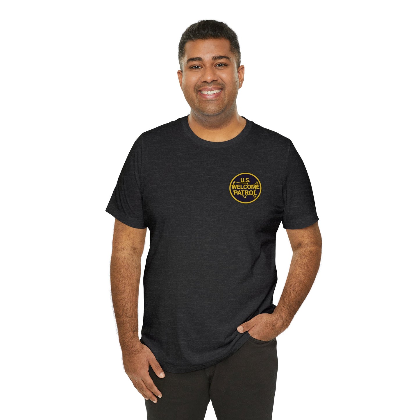 US Welcome Patrol Parody - Unisex Jersey Short Sleeve Tee - OCDandApparel