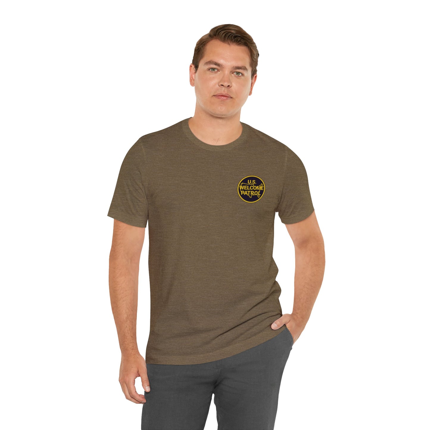 US Welcome Patrol Parody - Unisex Jersey Short Sleeve Tee - OCDandApparel