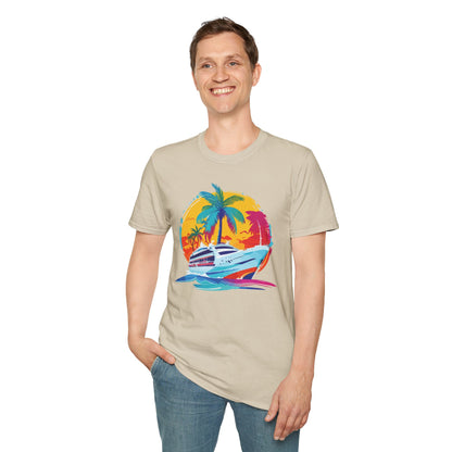 Nautical Sunset - Unisex Softstyle T-Shirt - OCDandApparel