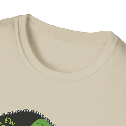 "Ew. People." Grinch in a Zipper Shirt - Unisex Softstyle T-Shirt - OCDandApparel
