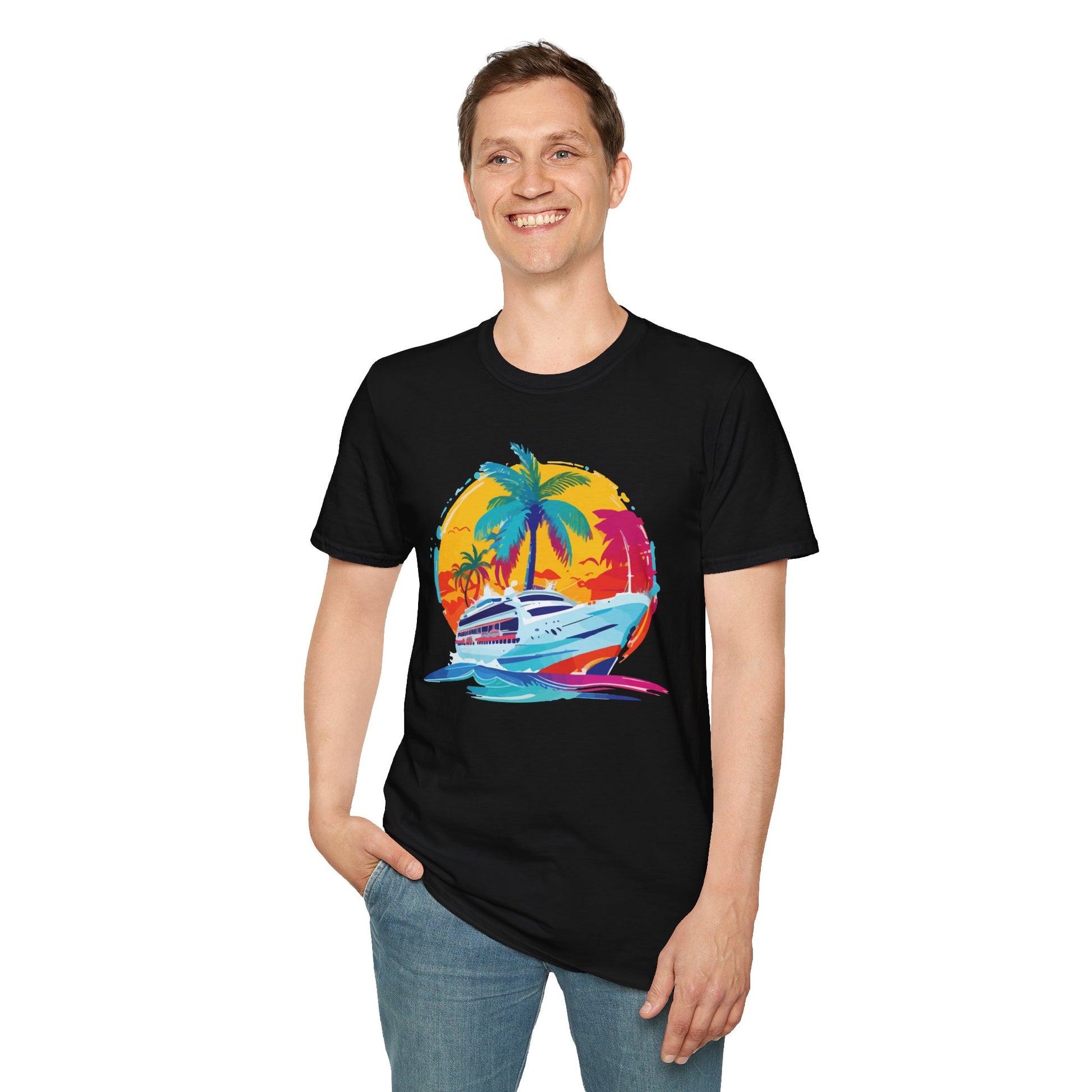 Nautical Sunset - Unisex Softstyle T-Shirt - OCDandApparel